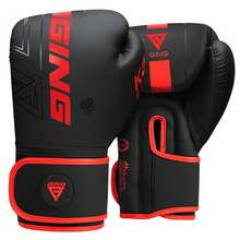 GINGPAI 适用于踢拳、综合格斗、泰拳、成人及青少年训练的拳击手套，专业格斗装备 - 彩色 - 查看 33