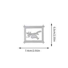创意鸟类和相框金属切割模具，DIY剪贴簿相册和压花模板，贺卡制作工具，卡片纸切割工艺品，礼品卡制作模板模切。 - 銀色 - 查看 7