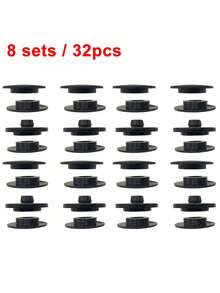 Kẹp thảm sàn ô tô đa năng, nút bấm nhựa chống trượt hai lớp, đinh bấm tròn để cố định thảm - Nhiều màu - Xem 11