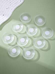 5 Pairs Transparent Nipple Covers, Prevent Nipple Protrusion, Prevent Flashing, Prevent Sagging, Suitable For Wedding Dress, Party, Invisible Silicone Bra Pasties - Clear - View 1