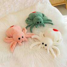 1pc Realistic Red-Tailed Spider Polyester Pillow, Office Nap Pillow, Funny Plush Doll, Office Break Pillow, Holiday Gift, Valentine's Day Gift, Party Gift - Multicolor - View 6