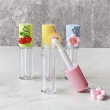 [1 chai son bóng 6ml ngẫu nhiên] Chai son bóng chia ngăn | Ống đựng son môi và son bóng rỗng để phân chia đồ trang điểm khi đi du lịch - Nhiều màu - Xem 4