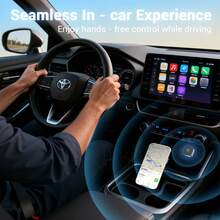 Wired To Wireless CarPlay & Android Auto Adapter, 2-In-1 Mini USB-C Car Mirroring Adapter Compatible With IPhone And Android, Stable And Fast Connection, Plug And Play Design - M2 - View 4