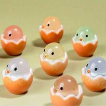 10/20pcs Mini Easter Egg Night Lights Decor - Handmade Resin Garden Decoration, Home Decor, Bedroom Decor, Durable Multipurpose Animal Theme Decor, Halloween & Easter Decoration, Birthday Gift - Multicolor - View 1