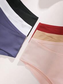 FINETOO 6pcs Women's Seamless Sexy Thong Panties, Suitable For Valentine's Day - Multicolor - View 6