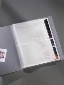 3/6英寸 80-160格家庭照片盒，透明PVC偶像卡片相册，防尘防潮，明星卡片收藏相册，创意照片整理盒，粉丝礼物，生日纪念品，偶像收藏盒，新款生日纪念相册学生收藏（产品尺寸固定） - 白色 - 查看 7