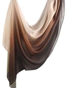 1pc Women's Ombre Print Headscarf, Soft & Breathable, Suitable For Hijabi Outfit, Daily Robe Outfit - Multicolor - View 5