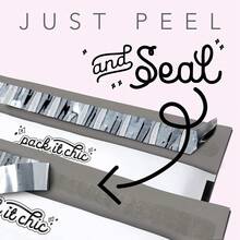 Sobres de plstico para envo de paquetes, 25 cm x 33 cm, patrones dorados. - LunaresrosadosGracia - Ver 3