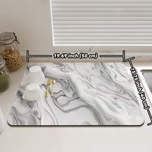 Silicone Dish Drying Mat, Heat Resistant Countertop Trivet, Quick Dry Pad For Kitchen Table, Bar, Coffee Machine, Non-Slip & Waterproof, Easy To Clean - Color - View 21