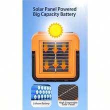 2PCS Solar Emergency Light, Solar LED Working Light, Waterproof Portable Floodlight, Suitable For Camping And Outdoor Maintenance. - D04 - Xem 4