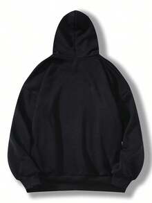 Unisex Printed Hoodie With Colorful Vene Zuepa Text Design Suitable For Daily Wear Perfect Gift For Friends Ideal For Casual Outings And Everyday Activities - Black - View 2