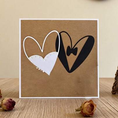 Creative Love Metal Cutting Dies, DIY Scrapbooking Album And Embossing Stencil, Greeting Card Making Tool, Card Paper Cutting Crafts ,Gift Card Making Template Die Cuts.