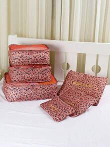 6件套旅行收纳袋套装,便携式拉链整理袋,适用于旅行、宿舍、行李箱、旅行配件,多功能衣物分类套装,适合旅行、商务旅行、宿舍必备 - 彩色 - 查看 18