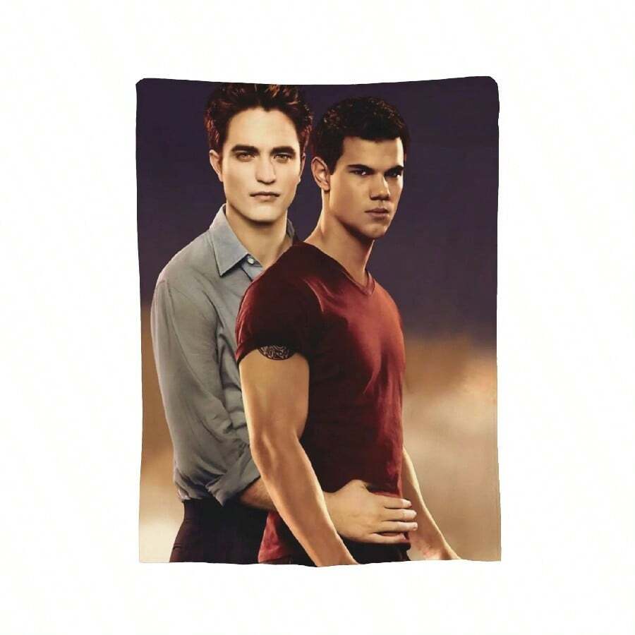 Twilight Bella And Edward Blankets Flannel Breathable Warm Throw Blankets For Sofa Travel Bedding Throws(5).Jpg - trắng - Xem 1