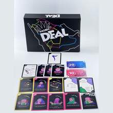 高品质阿拉伯语卡牌游戏，适合团体聚会、棋盘游戏，可供家人朋友娱乐，采用坚固的纸板材质，印有阿拉伯文字，是一款互动性强的团体游戏。 - 黑色 - 查看 5