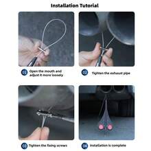 Car Exhaust Pipe Grounding Luminous Static Eliminator With Warning Light, Anti-Static Strip - Red Reflective Anti-static Strip for Car Exhaust Pipes - View 7