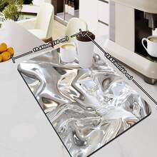 Silicone Dish Drying Mat, Heat Resistant Countertop Trivet, Quick Dry Pad For Kitchen Table, Bar, Coffee Machine, Non-Slip & Waterproof, Easy To Clean - Color - View 14