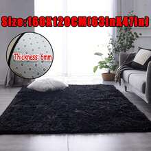 1pc Soft And Fluffy Luxury Plush Rug - Soft Pile, Non-Slip, Machine Washable, Suitable For Living Room, Bedroom, Home Décor, Room Decor, Bathroom, Valentine's Day - màu đen - Xem 10