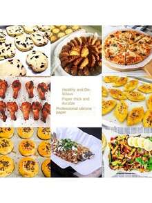 5m/10m/20m White Baking Parchment Paper, Double-Sided Silicone Oil Paper, Suitable For Baking, Roasting, Air Fryer, Kitchen Use | Silicone Coated, Suitable For Home, Restaurant And Outdoor Activities, Back To School Season