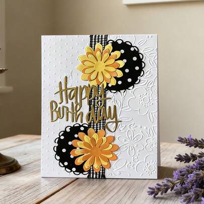 Creative Flower Metal Cutting Dies, DIY Scrapbooking Album And Embossing Stencil, Greeting Card Making Tool, Card Paper Cutting Crafts ,Gift Card Making Template Die Cuts.