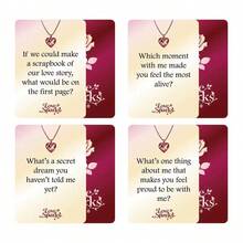 Love Sparks 50-Card Couple Conversation Game – Romantic Date Night Questions To Deepen Bonding! Ideal For Newlyweds/Partners: Discuss Dreams, Memories & Affection – Perfect Anniversary/Gift For Boyfriend/Girlfriend | Portable, Heartwarming Deck For Intimate Moments - Multicolor - View 7