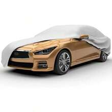 四季通用车罩 - 防雪、防紫外线、防雨、防尘、防高温，采用PEVA材质，8种尺寸可选，防尘，银色外观，汽车配件，时尚车罩，妇女节礼物，旅行必备，婚礼回礼，Y2K风格，卧室装饰，女士汽车配件，厨房装饰，海滩，夏季，度假，假日，旅行必备，外出上衣，家居用品，母亲节礼物，卧室装饰，花园装饰，厨房装饰，夏季，海滩，旅行必备，房间装饰，软萌，毕业季礼物 - 彩色 - 查看 4