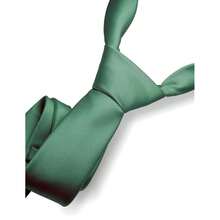 RBOCOTT Solid Color Tie Formal Necktie For Men,EucalyptusGreen - EucalyptusGreen - View 3