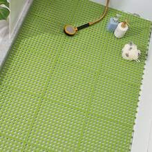 10-Pack Non-Slip Suction Cup Bath Mats | Plastic Mosaic Bath Mats For Kitchen And Bathroom | Green - Green - View 4