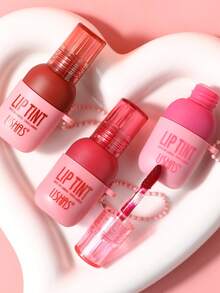 USHAS Teinte à lèvres au jus de fruits, design pendentif, 3 options de couleurs, léger et hydratant, teintes inspirées des fruits pour un port quotidien, maquillage essentiel pour les vacances et les cadeaux, crée un look de lèvres hydraté - #03 - Voir 8