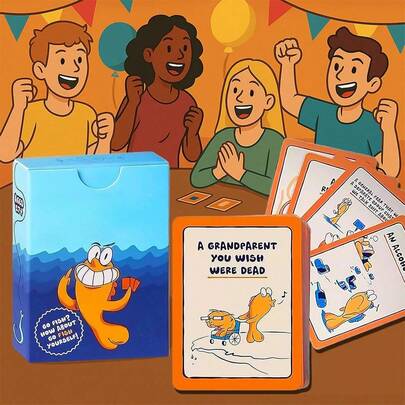 The Grown Up Go Fish Card Game You've Always Wanted | Hilarious Party Game For Grown Ups, 2+ Players | 52 Cards, 13 Unique Pairs Edition
