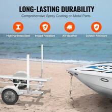 2PCS Boat Trailer Guide-On 43 Trailer Post Pole Kit/PVC Tube Covers - 1 - View 5