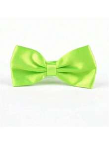 1条男士涤纶缎面正式领结，适合婚礼和派对场合