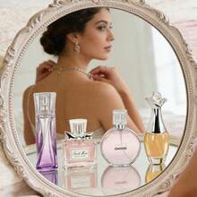 Set de 4 Perfumes para Mujer Aroma Floral Frutal | Aroma Floral Frutal Fresco | Colección "Carta de amor natural" | Mini para bolsa y viaje | Regalo para Año Nuevo, Reyes Magos, San Valentín y Cumpleaños - Múltiples aromas - Ver 1