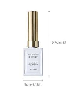 Sơn móng tay dạng gel MISSMONDAY 15ml mùa Thu Đông màu Caramel hạt dẻ nóng, hiệu ứng mắt mèo, đặc biệt dành cho salon làm móng, màu Caramel hổ phách nâu, hạt thủy tinh, sản phẩm làm móng. - màu nâu - Xem 12
