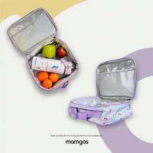 Lonchera escolar para niñas y niños marca Mangos| Lonchera grande con amplio espacio de almacenamiento con diseños únicos| Loncheras para el almuerzo con asa ajustable - 1 - Ver 7