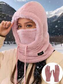 1 Stück/2 Stücke Unisex Balaclava Mütze und Schal Set, Winter warm windundurchlässige Skimaske für Outdoor-Sport, Reisen, Wandern, Skifahren, Geschenk, geeignet für den täglichen Gebrauch, Urlaub, Party - Verschiedenfarbig - Übersicht 14