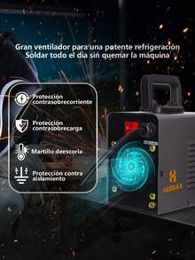 Herrax Mma-250 Mini Soldadoras Máquina Inverter Portatil Inversores - Negro - Ver 5