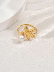 1pc Beach Vacation Casual Starfish Toe Ring - Starfish - View 3