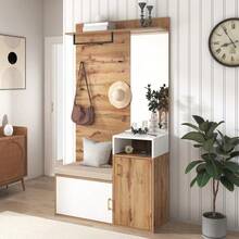 Bedroom Armoires - White + Wood + MDF + Particle Board - View 10
