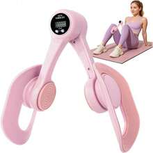 Sleek Inner Thigh Trainer & Pelvic Floor Strengthening Device - Chic Home Workout Equipment For Modern Women. Transform Your Leg And Hip Routine With This Comfortable Non-Slip Exerciser. Ideal For Daily Toning, Postnatal Recovery, And Pelvic Health. A Stylish And Practical Addition To Your Home Fitness Collection For A Healthier, Stronger You (1PC) - 藕粉色 - 查看 4