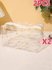 1/2 大容量彩色花纹 PVC 化妆包，云明碧波旅行超可乐链大象，多功能笔袋洗漱包收纳袋，旅行必备讨论用品，母亲节礼物，生日礼物，送给明友和老师的礼物，家居装饰，治疗室客房工厂卧室装饰返校季 - 彩色 - 查看 18