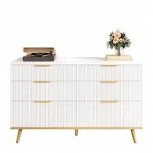 Dressers & Chests Of Drawers - White + Particle Board-1 - View 2