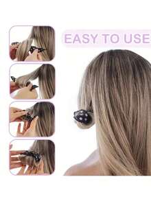 20/15/10pcs Set Sponge Hair Curlers, Soft Curling Rods, Polka Dot Pattern, No Heat Required, Elastic & Flexible, Create Natural Curls, Waves & Voluminous Effects, Suitable For Day & Night Use - Multicolor - View 6