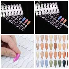 180 Nail Colors Book 240 Nail Tips 1 - 200 Number Labels, For Nail Polish Gel Nails Art Design, Salon Equipment, Sleek Design, Glossy Coating - Multicolor - View 4