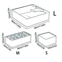 6 件套透明化妆品抽屉收纳盒 - 防碎多格珠宝收纳盒，优雅桌面收纳盒，适用于卧室家居及秋季装饰 - 彩色 - 查看 9