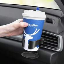 1/2pcs Multifunctional Universal Car Air Vent Drink Holder With Cup Tray, Car Cup Holder Mounted On Air Vent, Ash Tray Bracket - A - View 5