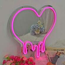 LED Neon Sign Night Light For Wall Party Décor Bedroom Room Bar Wedding Home Birthday Art Decoration Christmas With USB Chain Light Modulator 5v 16.5''*9.1'' - MirrorHeart - Xem 7