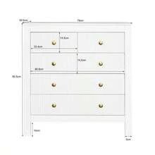 Sideboard, Chest Of Drawers With Special Doors, Gold Handles, Sideboard/Shoe Cabinet/Dressing Table