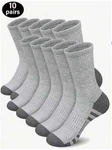1/3/6/9/12双装男士轻薄袜，女士轻薄袜，男士条纹印花中筒袜，休闲舒适阴阳图案袜，适合日常穿着。简约男士袜，适合夏秋穿着，简约运动风中筒袜，可选1/3/6/9/12双装。 - 彩色 - 查看 12
