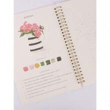 1PC Watercolor Workbooks Coloring Book Multiple Options Available Easy Nature Scenes Paint Art Crafts Beginner Friendly Painting Kit For Creative Exploration Gift For Adults Teens - Multicolor - View 4